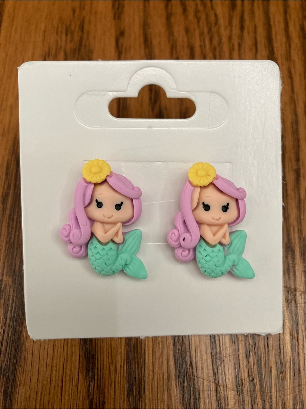 ✨🧜‍♀️✨Cute Pastel Mermaid Stud Earrings - Pink & Mint